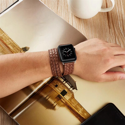〖Follure〗Double Tour Leather Accessory Band Replacement Bracelet For Apple Watch 42mm BK
〖Follure〗Double Tour Leather Accessory Band Replacement Bracelet For Apple Watch 42mm BK