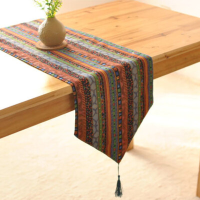 Southeast Asia Style Mixe-Color Boho Stripes Table Runner With Tassels Cotton Linen Decorative Table Runner Table Decorations
Southeast Asia Style Mixe-Color Boho Stripes Table Runner With Tassels Cotton Linen Decorative Table Runner Table Decorations