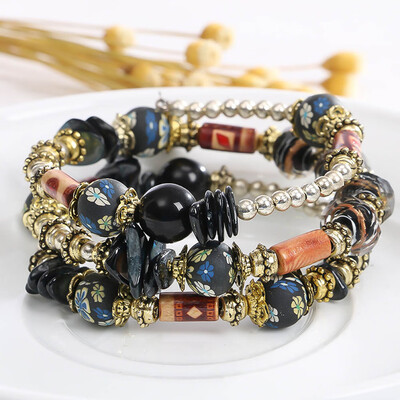 Bohemian Beads Multilayer Imitation Natural Stone Bracelets For Women Ethnic Tibet Crystal Charms Bracelets Bangles Gift
Bohemian Beads Multilayer Imitation Natural Stone Bracelets For Women Ethnic Tibet Crystal Charms Bracelets Bangles Gift