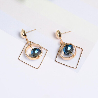 1Pair Extremely minimalist fashion geometry dazzle colour crystal round bead delicate earrings earrings female jewelry earring
1Pair Extremely minimalist fashion geometry dazzle colour crystal round bead delicate earrings earrings female jewelry earring