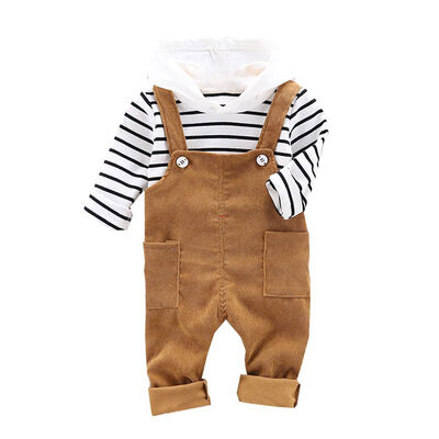Autumn Baby Boy Clothes 2pcs Long Sleeve Striped Hoodie SweatshirtStrap Trousers Pants Casual Baby Clothes Sets
Autumn Baby Boy Clothes 2pcs Long Sleeve Striped Hoodie SweatshirtStrap Trousers Pants Casual Baby Clothes Sets