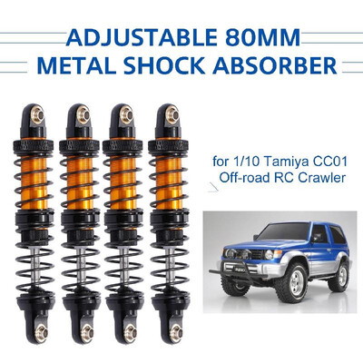 4pcs Adjustable 80mm Metal Shock Absorber Damper for 110 Tamiya CC01 RC Crawler Off-road Car
4pcs Adjustable 80mm Metal Shock Absorber Damper for 110 Tamiya CC01 RC Crawler Off-road Car
