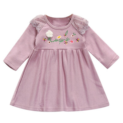 Children Spring Autumn Girls Cute Embroidered Lace Stitching Round Collar Princess Long-Sleeved Sweet Princess Dress
Children Spring Autumn Girls Cute Embroidered Lace Stitching Round Collar Princess Long-Sleeved Sweet Princess Dress
