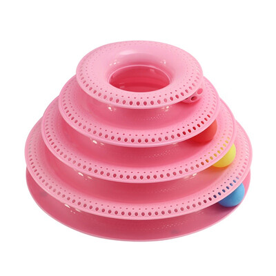 4 Layers Funny Cat Toys Crazy Ball Disk Anti-slip Interactive Amusement Plate Triple Turntable Play Disc Small Pet Toy For Kitte
4 Layers Funny Cat Toys Crazy Ball Disk Anti-slip Interactive Amusement Plate Triple Turntable Play Disc Small Pet Toy For Kitte