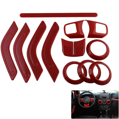 12PCSSet Replacement for Jeep Wrangler JK JKU 2011-2017 2 Door &4 Door ABS Interior Decoration Trim Cover Full Kit
12PCSSet Replacement for Jeep Wrangler JK JKU 2011-2017 2 Door &4 Door ABS Interior Decoration Trim Cover Full Kit