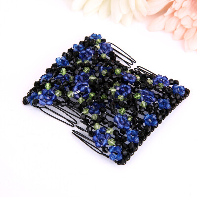 Gobestart Fashion Ladies Magic Beads Elasticity Double Hair Comb Clamp Stretchy Accessory
Gobestart Fashion Ladies Magic Beads Elasticity Double Hair Comb Clamp Stretchy Accessory