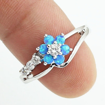 Exquisite Round Cut White Fire Opal Stone 925 Sterling Silver Flower Women Opal Rings Diamond Jewelry Birthday Proposal Gift Brida
Exquisite Round Cut White Fire Opal Stone 925 Sterling Silver Flower Women Opal Rings Diamond Jewelry Birthday Proposal Gift Brida