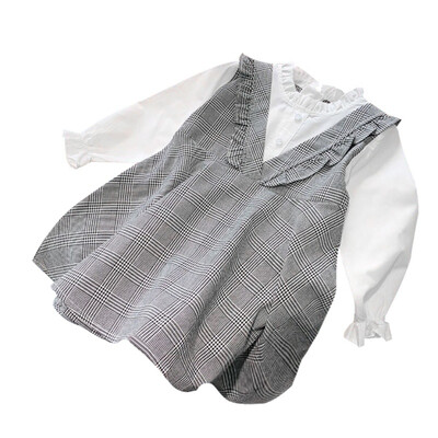 Autumn Baby Girls Casual Dresses Children Plaid Print Long Sleeve Fake 2 Piece Dress Kids Toddler Pageant Dress
Autumn Baby Girls Casual Dresses Children Plaid Print Long Sleeve Fake 2 Piece Dress Kids Toddler Pageant Dress