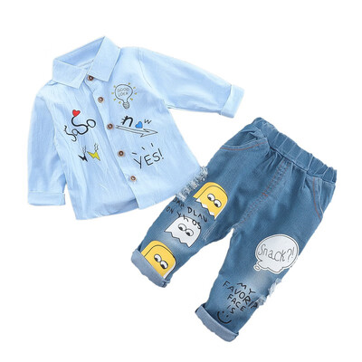 Baby Boy Clothing Sets Spring Cartoon Fashion T-shirtDenim Pants Set Summer Kid Outfit Toddler Children Cotton Sports Clothes
Baby Boy Clothing Sets Spring Cartoon Fashion T-shirtDenim Pants Set Summer Kid Outfit Toddler Children Cotton Sports Clothes