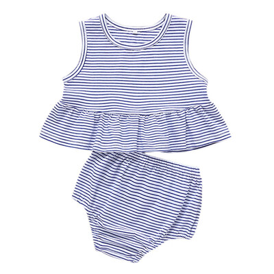 Baby Girl Summer Casual Brief Style Clothes Children Sleeveless Striped Tops And Briefs Kit Kids Toddler Two-piece Outfit Set
Baby Girl Summer Casual Brief Style Clothes Children Sleeveless Striped Tops And Briefs Kit Kids Toddler Two-piece Outfit Set