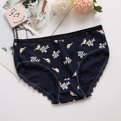 Women cute cotton print underwear Girl cotton mid-rise waist Japanese literary breathable hip briefs Girls comfortable briefs
Women cute cotton print underwear Girl cotton mid-rise waist Japanese literary breathable hip briefs Girls comfortable briefs