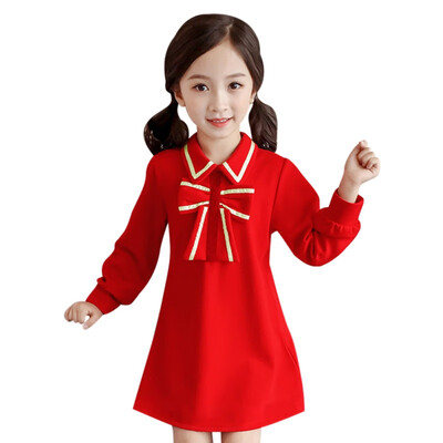 Autumn Baby Girls Dress Kids Solid Print Long Sleeve Dress Child Toddler Bow Design Pageant Dresses Clothes 3-8y
Autumn Baby Girls Dress Kids Solid Print Long Sleeve Dress Child Toddler Bow Design Pageant Dresses Clothes 3-8y