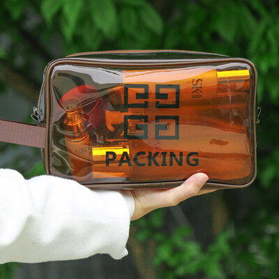 Xiangyu town travel wash bag transparent bath cosmetic bag waterproof storage bag Korea simple storage bag brown transparent
Xiangyu town travel wash bag transparent bath cosmetic bag waterproof storage bag Korea simple storage bag brown transparent