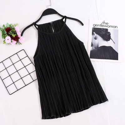 Cosy Women Chiffon Tops Fashion Solid Color Sleeveless Ruched Camisole long Female clothes womens harajuku
Cosy Women Chiffon Tops Fashion Solid Color Sleeveless Ruched Camisole long Female clothes womens harajuku