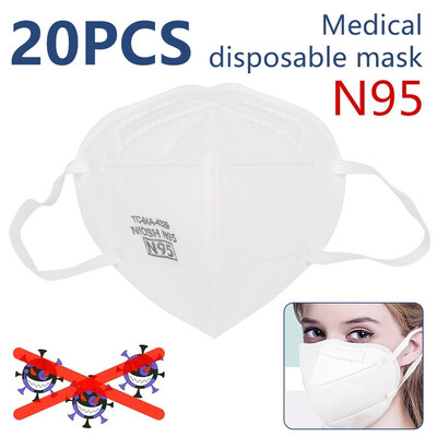 20pcs N95 Medical Surgical Mask White Respirator Mask 4ply Protection Mask Anti-flu Dust-proof Anti Allergy Protective Face Masks
20pcs N95 Medical Surgical Mask White Respirator Mask 4ply Protection Mask Anti-flu Dust-proof Anti Allergy Protective Face Masks