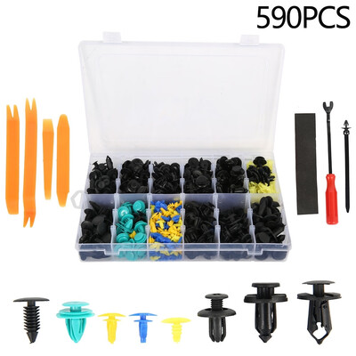 Willstar 590Pcs Car Plastic Push Pins Automotive Fastener Rivet Set Fastener Clips Rivet Retainer with 5 Removal Tool
Willstar 590Pcs Car Plastic Push Pins Automotive Fastener Rivet Set Fastener Clips Rivet Retainer with 5 Removal Tool