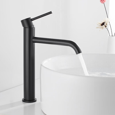 High Bathroom Basin Faucet White Black Brushed Faucets Wash Hand Face Single Handle Faucet Basin Faucets with Hose HOTBEST
High Bathroom Basin Faucet White Black Brushed Faucets Wash Hand Face Single Handle Faucet Basin Faucets with Hose HOTBEST
