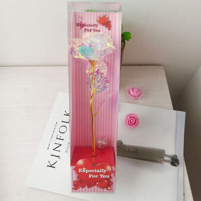 With Light Rose Flower 24K Golden Foil With Luxury Gift Box Great Gift For Valentines Day Mothers Day Gift
With Light Rose Flower 24K Golden Foil With Luxury Gift Box Great Gift For Valentines Day Mothers Day Gift