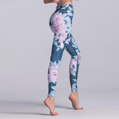 Women Sport Leggings Contrast Floral Leaves Print High Waist Casual Skinny Workout Fitness Pants Blue
Women Sport Leggings Contrast Floral Leaves Print High Waist Casual Skinny Workout Fitness Pants Blue