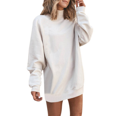 Winter Women Long-Sleeved High-Neck Sweaters Loose Sweaters Solid Turtleneck Jumper Pullover Top Blouse
Winter Women Long-Sleeved High-Neck Sweaters Loose Sweaters Solid Turtleneck Jumper Pullover Top Blouse