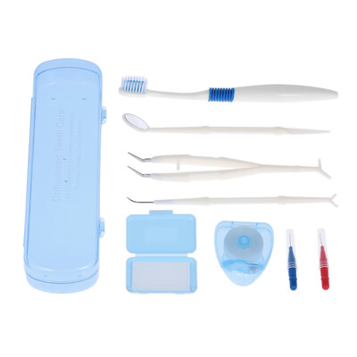 Orthodontic Teeth Care Set Orthodontic Toothbrush Dental Wax Floss Mirror Tweezer Probe Teeth Cleaning Oral Health Care Travel Dai
Orthodontic Teeth Care Set Orthodontic Toothbrush Dental Wax Floss Mirror Tweezer Probe Teeth Cleaning Oral Health Care Travel Dai