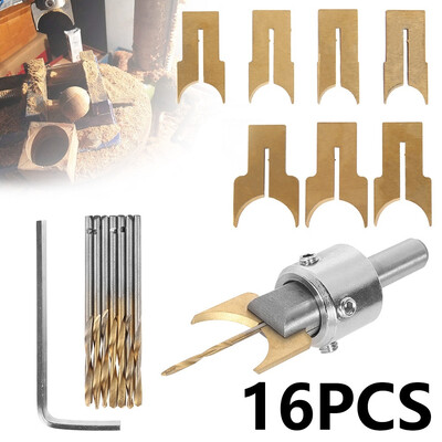 16PCS Wood Bead Maker Beads Woodworking Tool Kit Pattern Maker Beads Wooden Bead Drill Bit Milling Cutter Set
16PCS Wood Bead Maker Beads Woodworking Tool Kit Pattern Maker Beads Wooden Bead Drill Bit Milling Cutter Set