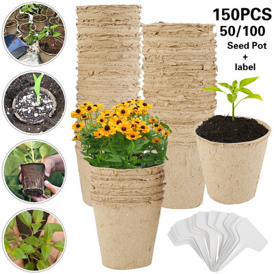 15010050 Pcs Biodegradable Fibre Seed Pots for Seedling with Plant labels Seedling Trays Plates Garden Supplies
15010050 Pcs Biodegradable Fibre Seed Pots for Seedling with Plant labels Seedling Trays Plates Garden Supplies