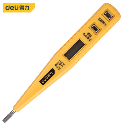 Deli deli digital display test pencil test pencil electroscope electrician pen electrician screwdriver 12-250V DL8003
Deli deli digital display test pencil test pencil electroscope electrician pen electrician screwdriver 12-250V DL8003