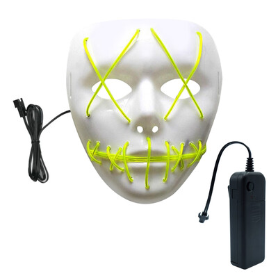 BRELONG Halloween Mask Ghost Slit Mouth Light Up Glowing EL Wire Fashion Costume For Party
BRELONG Halloween Mask Ghost Slit Mouth Light Up Glowing EL Wire Fashion Costume For Party