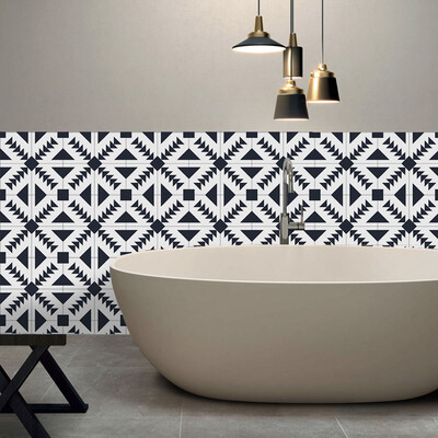 196 8 inches PVC Waterproof Self-adhesive 3D Black White Tile Wallpaper Roll Wall Floor Contact Paper Stickers Covering Decal Ho
196 8 inches PVC Waterproof Self-adhesive 3D Black White Tile Wallpaper Roll Wall Floor Contact Paper Stickers Covering Decal Ho