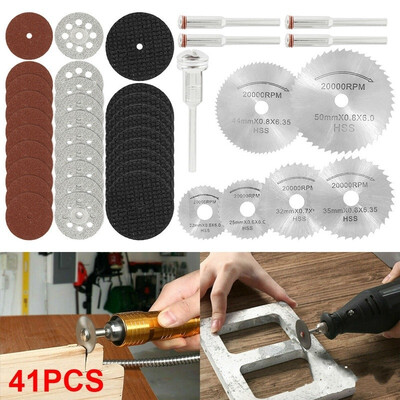41Pcsset Rotary Cutting Tool Wheel Kit Circular Saw Blade&Diamond Grinding Wheel Cutting Disc
41Pcsset Rotary Cutting Tool Wheel Kit Circular Saw Blade&Diamond Grinding Wheel Cutting Disc