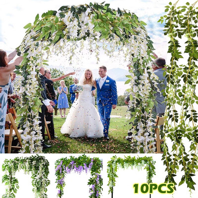 410pcs 2M Artificial Flower Vine Wisteria Garland Vine Simulation Wreath Rattan Hanging Home Garden Wedding Arch Floral Decor
410pcs 2M Artificial Flower Vine Wisteria Garland Vine Simulation Wreath Rattan Hanging Home Garden Wedding Arch Floral Decor