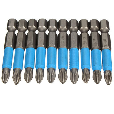 10Pcsset Anti Slip Electric Hex Shank Magnetic 50mm PH2 Cross Tip Screwdriver Bits Hand Tools
10Pcsset Anti Slip Electric Hex Shank Magnetic 50mm PH2 Cross Tip Screwdriver Bits Hand Tools