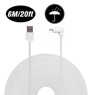Weatherproof Power Cable Compatible with Blink XT Home Camera &for Blink Indoor Home Camera 6M20ft Length CableWhite
Weatherproof Power Cable Compatible with Blink XT Home Camera &for Blink Indoor Home Camera 6M20ft Length CableWhite