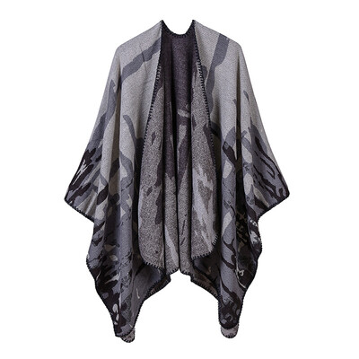 Women Shawl Poncho Faux Cashmere Colorblock Camouflage Drape Long Oversized Warm Elegant Knitted Cape
Women Shawl Poncho Faux Cashmere Colorblock Camouflage Drape Long Oversized Warm Elegant Knitted Cape