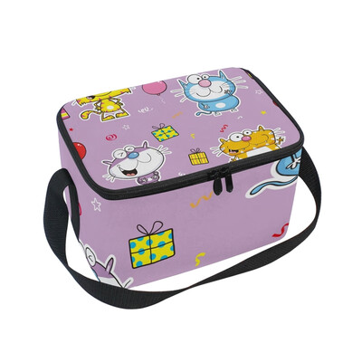 ALAZA Insulated Lunch Box Lovely Smile Cats Lunch Bag for Men Women Portable Tote Bag Cooler Bag 
ALAZA Insulated Lunch Box Lovely Smile Cats Lunch Bag for Men Women Portable Tote Bag Cooler Bag