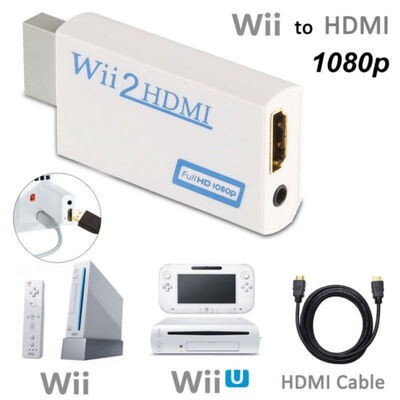 FullHD 720P 1080P 35mm Audio for Wii to HDMI Converter Support for Wii2HDMI Adapter for HDTV Wii Converter
FullHD 720P 1080P 35mm Audio for Wii to HDMI Converter Support for Wii2HDMI Adapter for HDTV Wii Converter