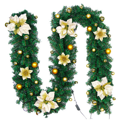 27m Christmas Decoration For Home Christmas Artificial Garland Crown Green Party Christmas Decorations Rattan Hanging Ornament
27m Christmas Decoration For Home Christmas Artificial Garland Crown Green Party Christmas Decorations Rattan Hanging Ornament