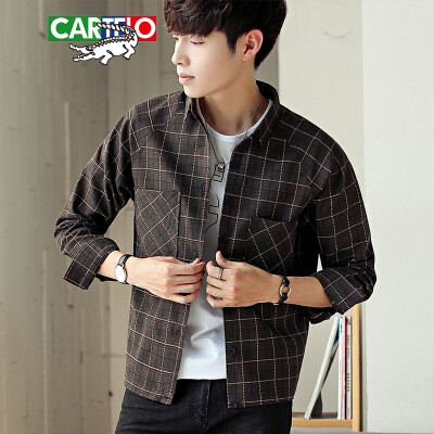 Cartier crocodile CARTELO shirt 2019 spring&autumn new mens fashion trend plaid long-sleeved shirt B413-GF-001 brown XL
Cartier crocodile CARTELO shirt 2019 spring&autumn new mens fashion trend plaid long-sleeved shirt B413-GF-001 brown XL