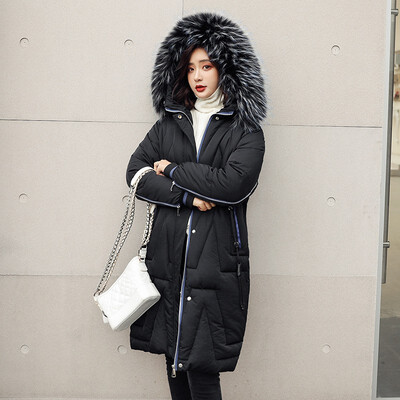 Simulation large fur collar long section cotton jacket sleeve zipper stitching padded coat womens jacket 90247
Simulation large fur collar long section cotton jacket sleeve zipper stitching padded coat womens jacket 90247