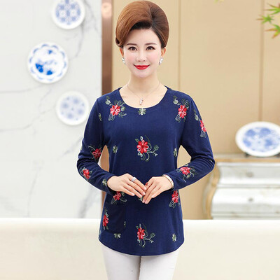 Yu Zhaolin 2019 new middle-aged womens large size shirt 40-50 years old mother loaded spring&autumn long-sleeved T-shirt YWMM191362 Navy 3XL
Yu Zhaolin 2019 new middle-aged womens large size shirt 40-50 years old mother loaded spring&autumn long-sleeved T-shirt YWMM191362 Navy 3XL