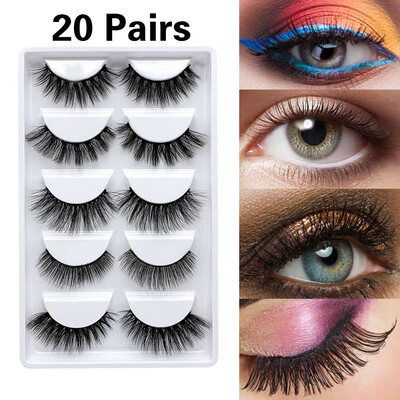 New Style 51020 Pairs Premium Natural False Eyelashes Soft Cross Long Lashes Multilayer Fake Eyelashes Women Makeup Tools
New Style 51020 Pairs Premium Natural False Eyelashes Soft Cross Long Lashes Multilayer Fake Eyelashes Women Makeup Tools