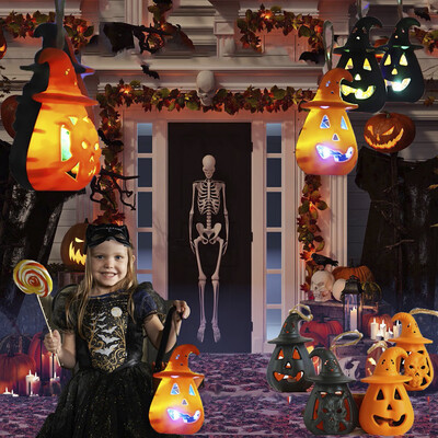 Willstar Halloween Portable Led Pumpkin Skull Lanterns Double-Side Hollow Pumpkin Skull Lanterns Colorful Flame Lights
Willstar Halloween Portable Led Pumpkin Skull Lanterns Double-Side Hollow Pumpkin Skull Lanterns Colorful Flame Lights