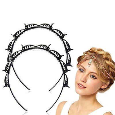 Willstar 1PCS Double Layer Twist Plait Headband Hair Tools Hairstyle Hollow Woven Headband Black
Willstar 1PCS Double Layer Twist Plait Headband Hair Tools Hairstyle Hollow Woven Headband Black