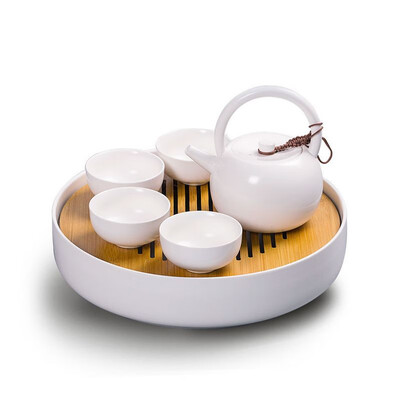 Newchinaroad white elegant&grace porcelain chinese tea set with ceramic loop-handle teapot&serving tray&cup
Newchinaroad white elegant&grace porcelain chinese tea set with ceramic loop-handle teapot&serving tray&cup
