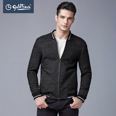 Goldlion mens feel thick warm&velvet color matching baseball collar jacket black gray
Goldlion mens feel thick warm&velvet color matching baseball collar jacket black gray