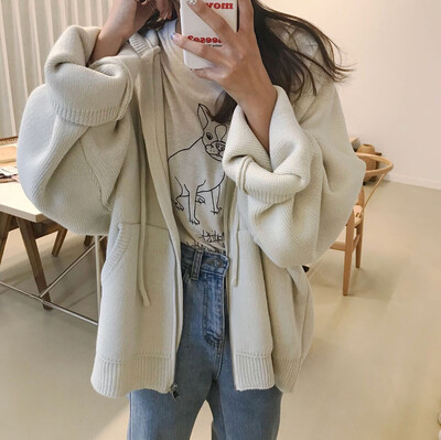 2018 autumn&winter new Japanese&Korean womens blouse is loose&thick with cardigan sweater
2018 autumn&winter new Japanese&Korean womens blouse is loose&thick with cardigan sweater