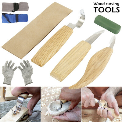 6pcs Spoon Carving Sets Hand Wood Carving Knife Tools Hook Spoon Knife Whittling Knives with Bag Gloves
6pcs Spoon Carving Sets Hand Wood Carving Knife Tools Hook Spoon Knife Whittling Knives with Bag Gloves