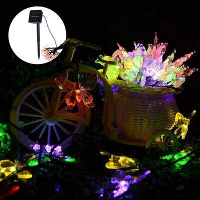 Willstar 50LED Butterfly Solar Fairy Lights 8 Color 2 Modes Flashing Garden Outdoor Lights Waterproof Sunscreen String Light
Willstar 50LED Butterfly Solar Fairy Lights 8 Color 2 Modes Flashing Garden Outdoor Lights Waterproof Sunscreen String Light
