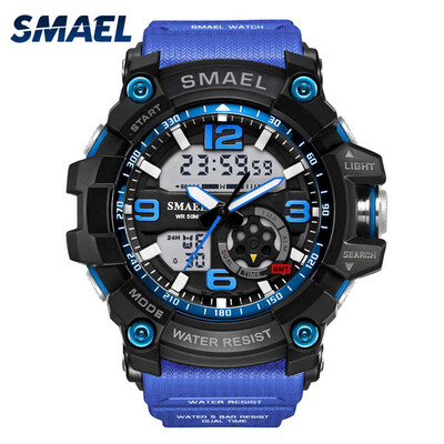 Mens Stylish Sports Multi-function Electronic Waterproof Watch Dual Display Wristwatches
Mens Stylish Sports Multi-function Electronic Waterproof Watch Dual Display Wristwatches